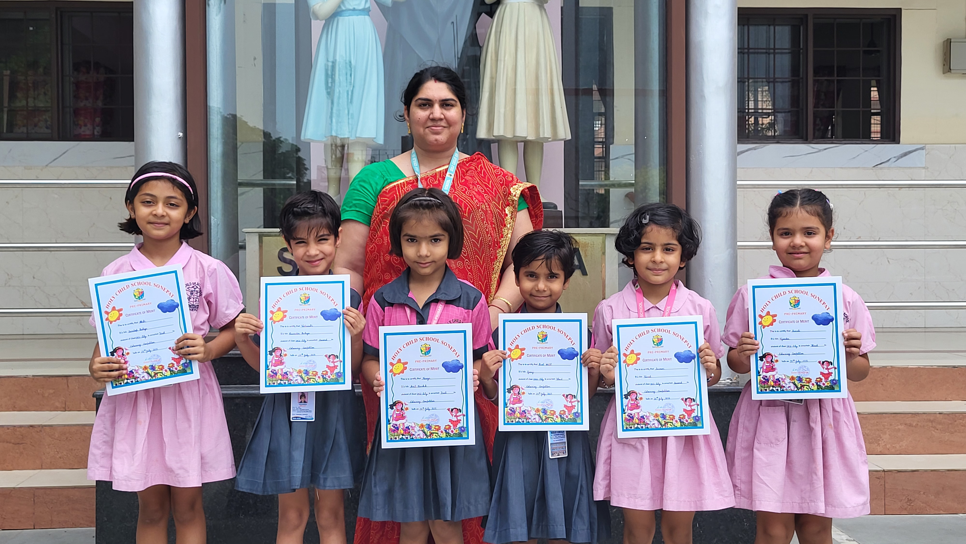 COLORING COMPETITION WINNERS LKG AND UKG JULY 2025